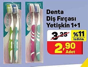 Denta Yetişkin Diş Fırçası 1+2 Adet
