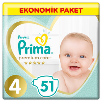 Prima Premium Care Eko 4 Numara Bebek Bezi 46 Adet