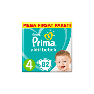 Prima Aktif Bebek Fırsat Paketi 4 Numara 74 Adet