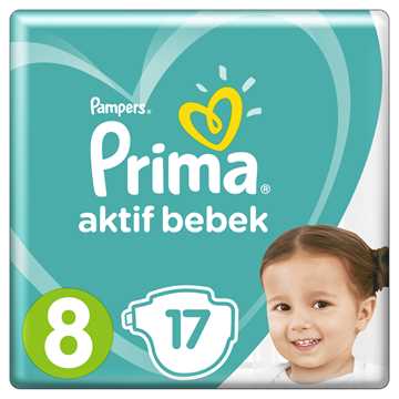 Prima Aktif Bebek Mini Fırsat Paketi 8 Numara 17 Adet