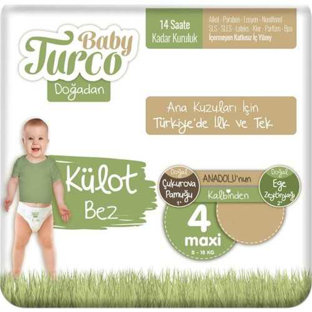 Baby Turco Külot Çocuk Bezi Maxi 90 Adet
