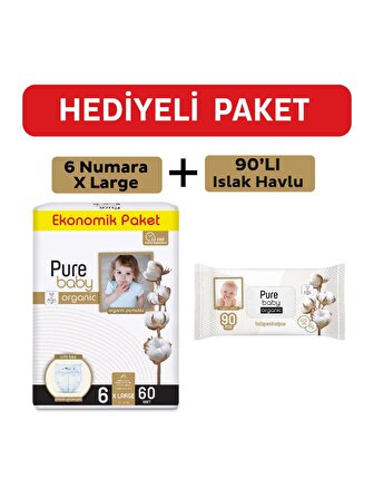 Pure Baby Islak Havlu XL 60 Adet