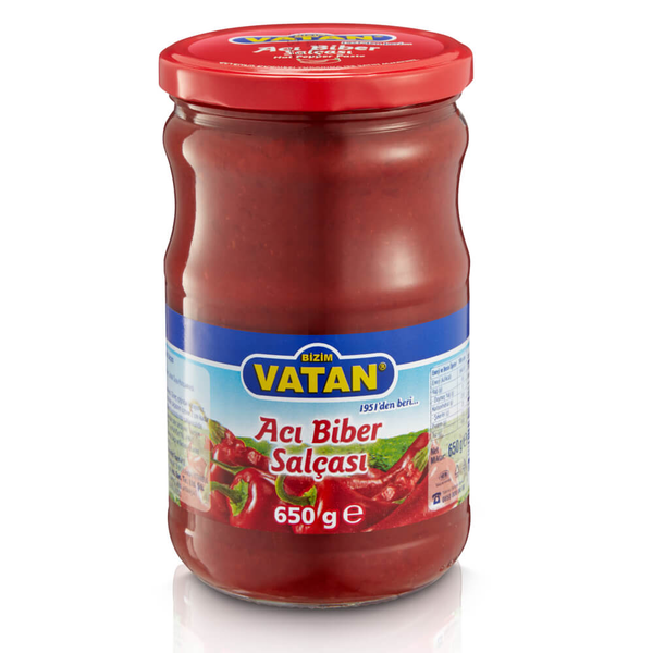 Bizim Vatan Acı Biber Salçası 650 Gr
