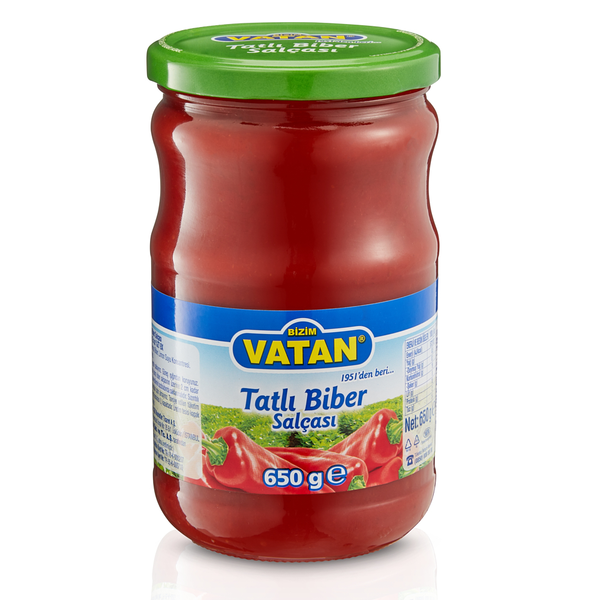 Bizim Vatan Tatlı Biber Salçası 650 Gr